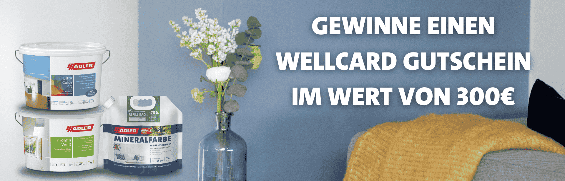 Gewinne einen Wellcard Gutschein im Wert von 300€